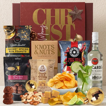 Christmas Bacardi Rum & Snacks Hamper