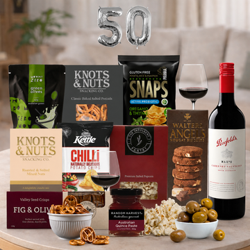 Happy 50th Penfolds Cabernet Gift Hamper