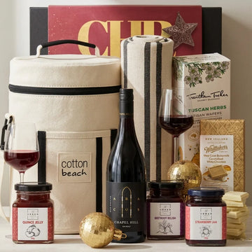 Christmas Shiraz Beach Day Picnic Hamper