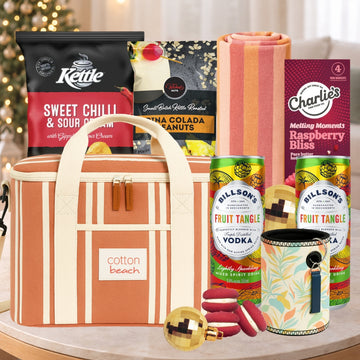 Festive Vodka by the Beach Picnic Hamper