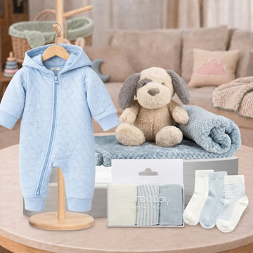 Baby Boy Snuggles Hamper