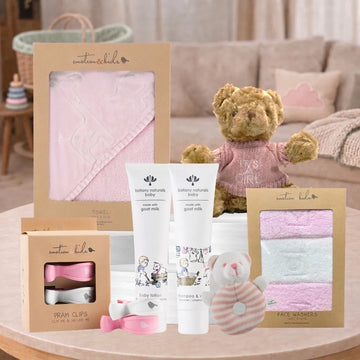 Baby Girl Bathtime & Snuggles Hamper Gourmet Gift Hamper | Tastebuds
