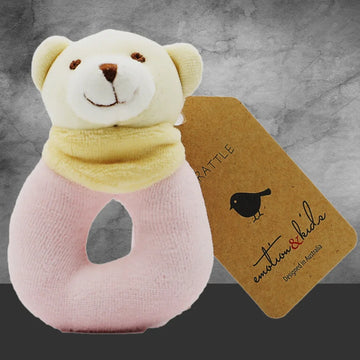 Emotion & Kids Pink Bear Rattle - Tastebuds