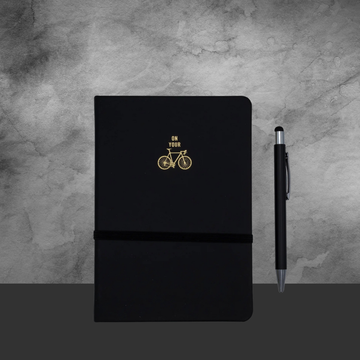 The Gentleman’s Emporium Notebook & Pen Set- “On Your Bike” Cover Design