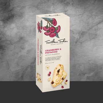 Trentham Tucker Cranberry & Pistachio Crispbread Gift Boxed 150g - Tastebuds