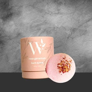 Wheelers Hill Soaps Rose & Geranium Bath Bomb - Tastebuds