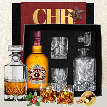 Whiskey Decanter Christmas Hamper For Him