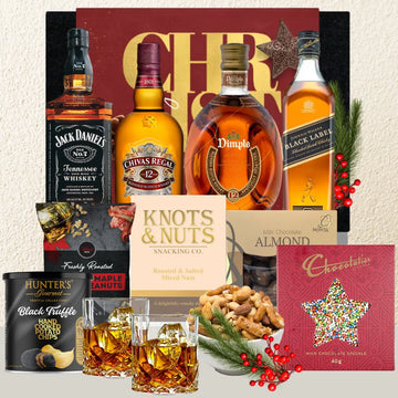 Whiskey & Snack Christmas Hamper