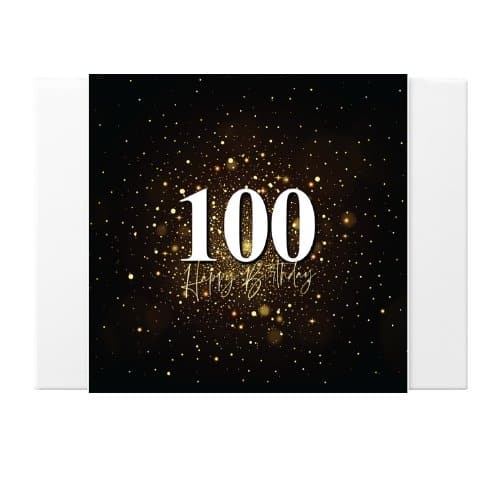 100th birthday greeting card - tastebuds