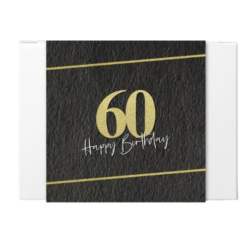 60th birthday greeting card - tastebuds