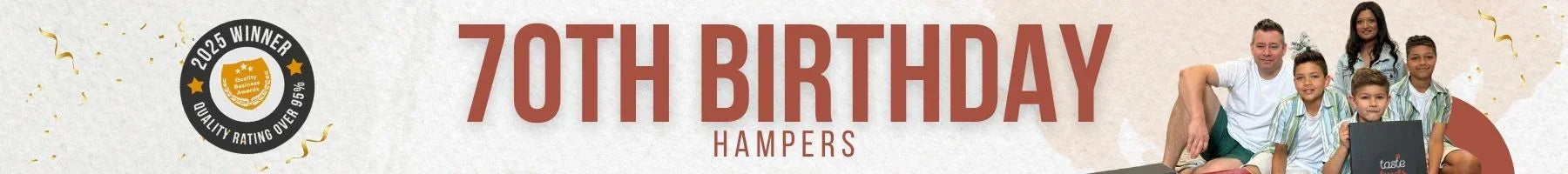 70th Birthday Gifts - Tastebuds