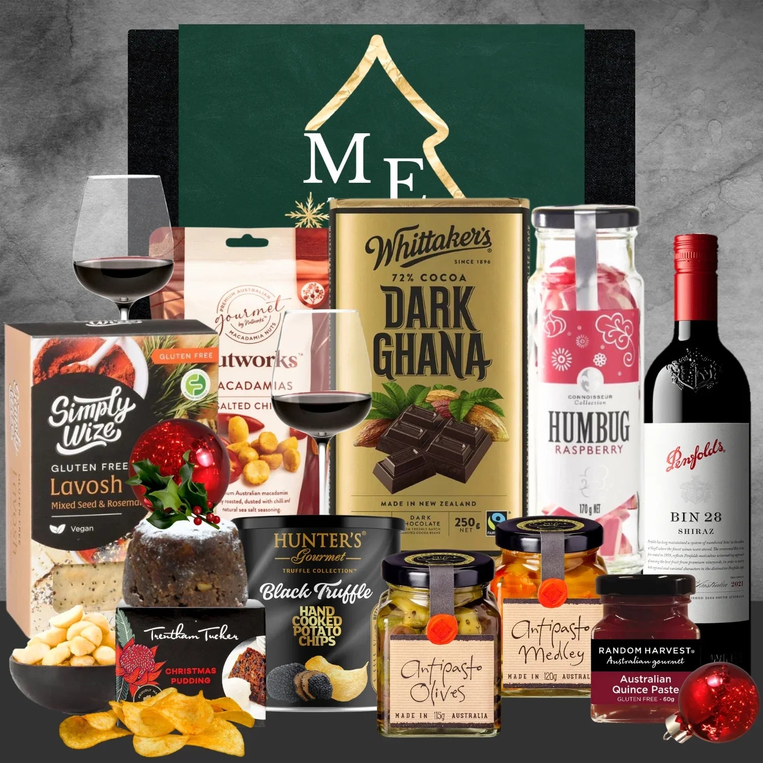 Christmas Penfolds Bin Vegan Wine Hamper - Tastebuds