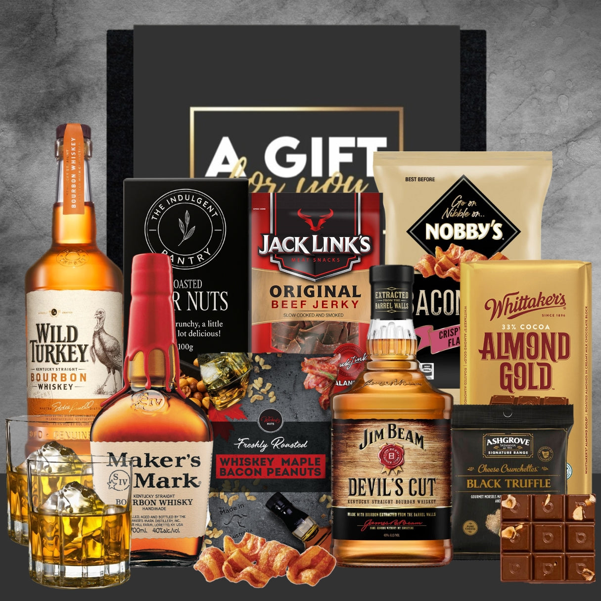 Bourbon Whisky Gift Hamper for Men