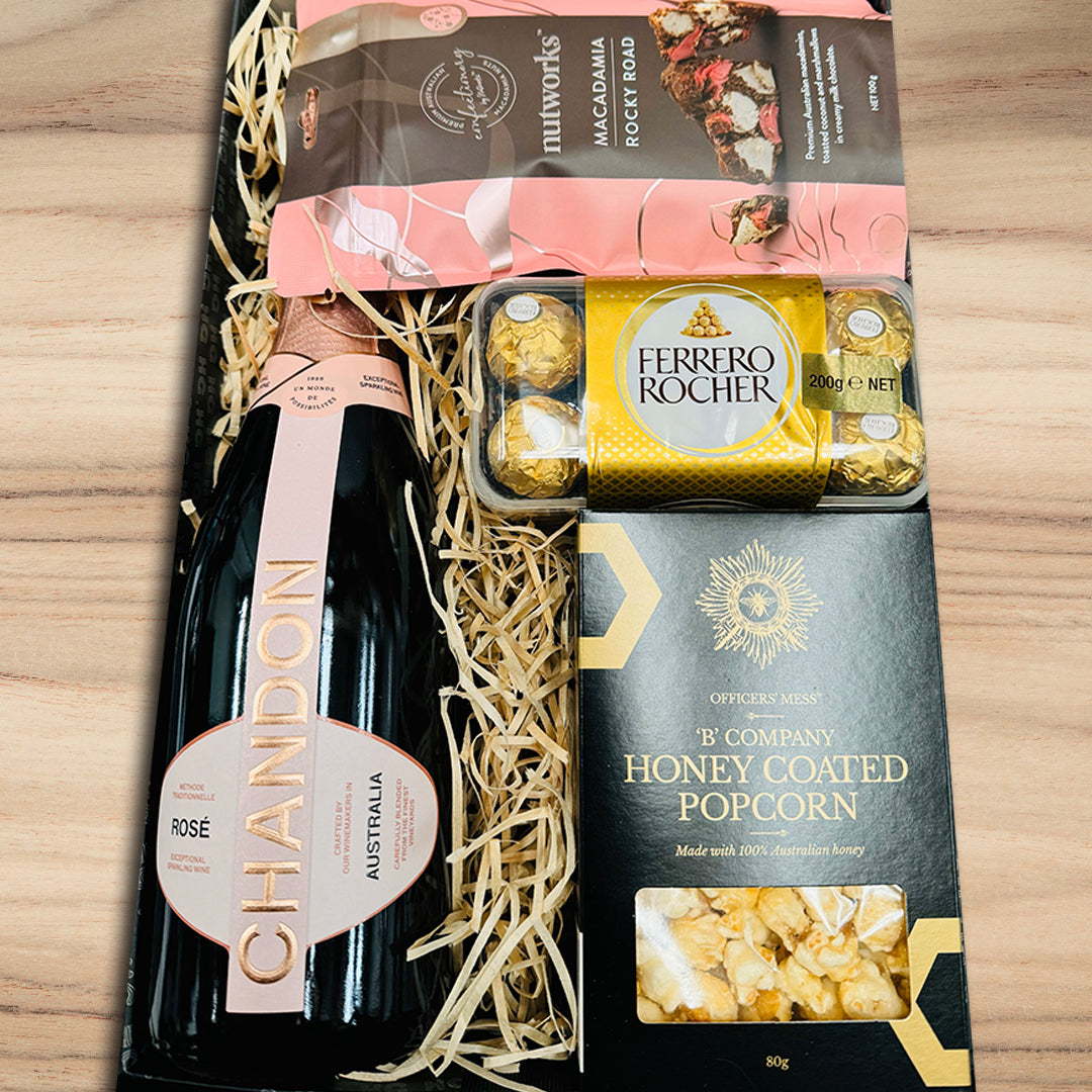 Chandon Rose With Ferrero Hamper - Tastebuds