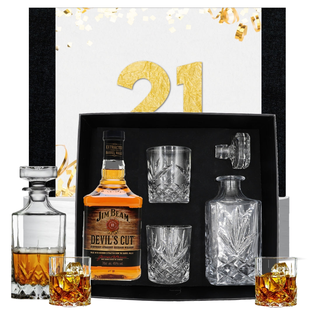 Happy 21st Devil's Love Decanter Hamper