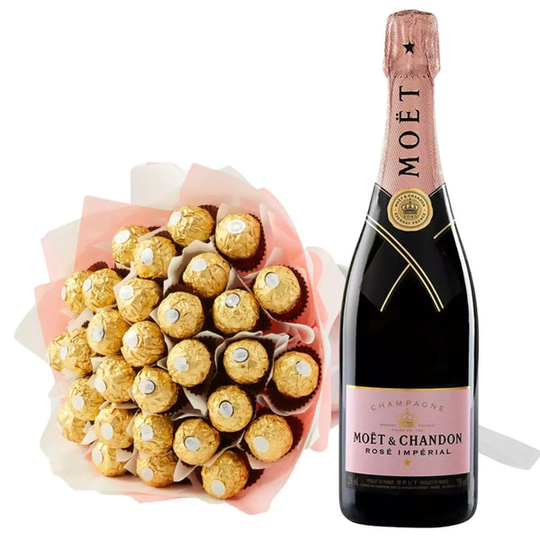 Moet Gold Indulgence Chocolate Bouquet