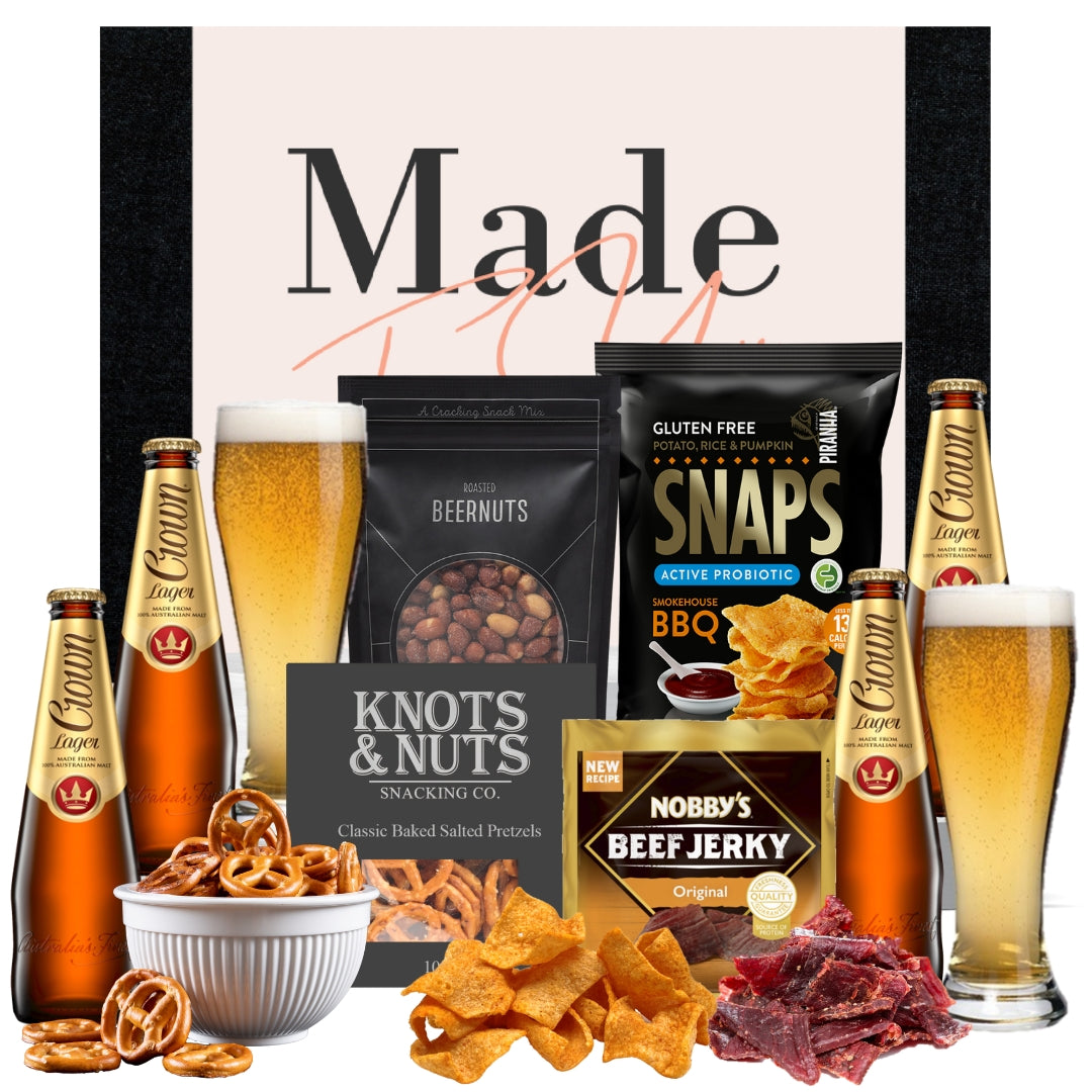 Crown Beer & Snack Hamper - Tastebuds