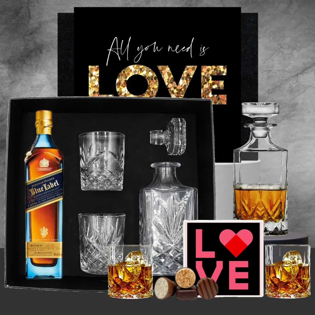 Johnnie Walker Blue Deluxe Valentines Hamper - Tastebuds