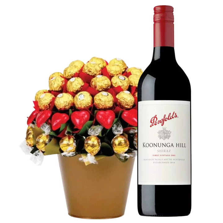 Penfolds Queen of Hearts Chocolate Bouquet