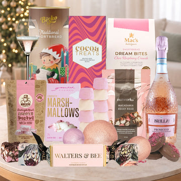 Prosecco Rose Christmas Hamper For Her