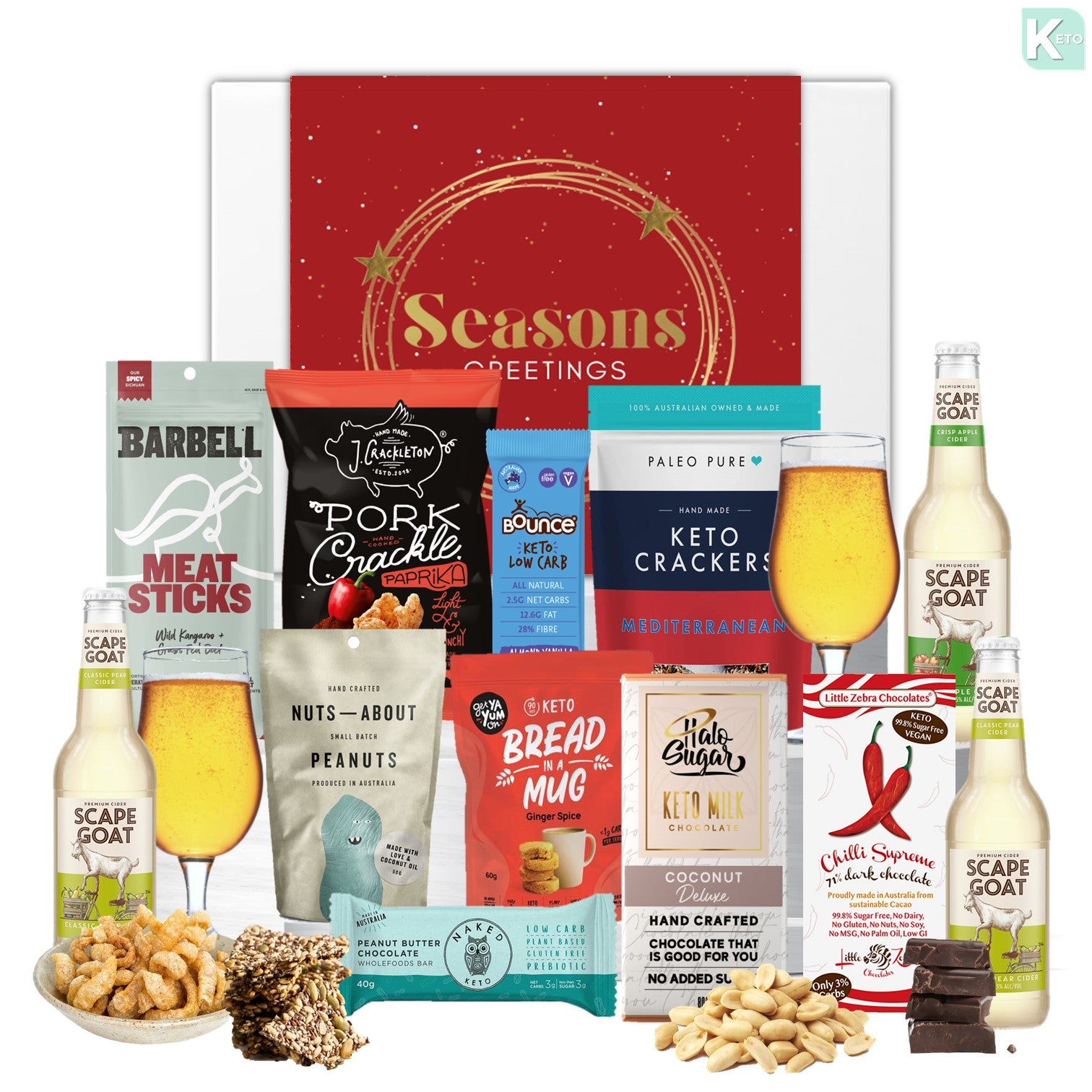 The Luxe Festive Keto Hamper - Tastebuds