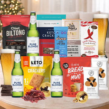 Christmas Beer Hamper With Keto Snacks