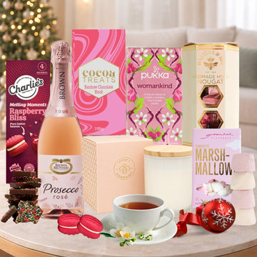 Pink Sparkling Wine Christmas Hamper