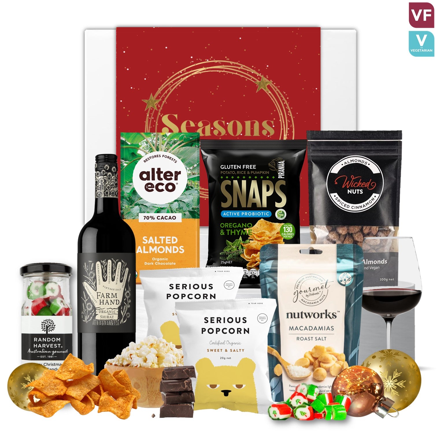 Festive Farm Hand Vegan Wine & Dine Gift - Tastebuds