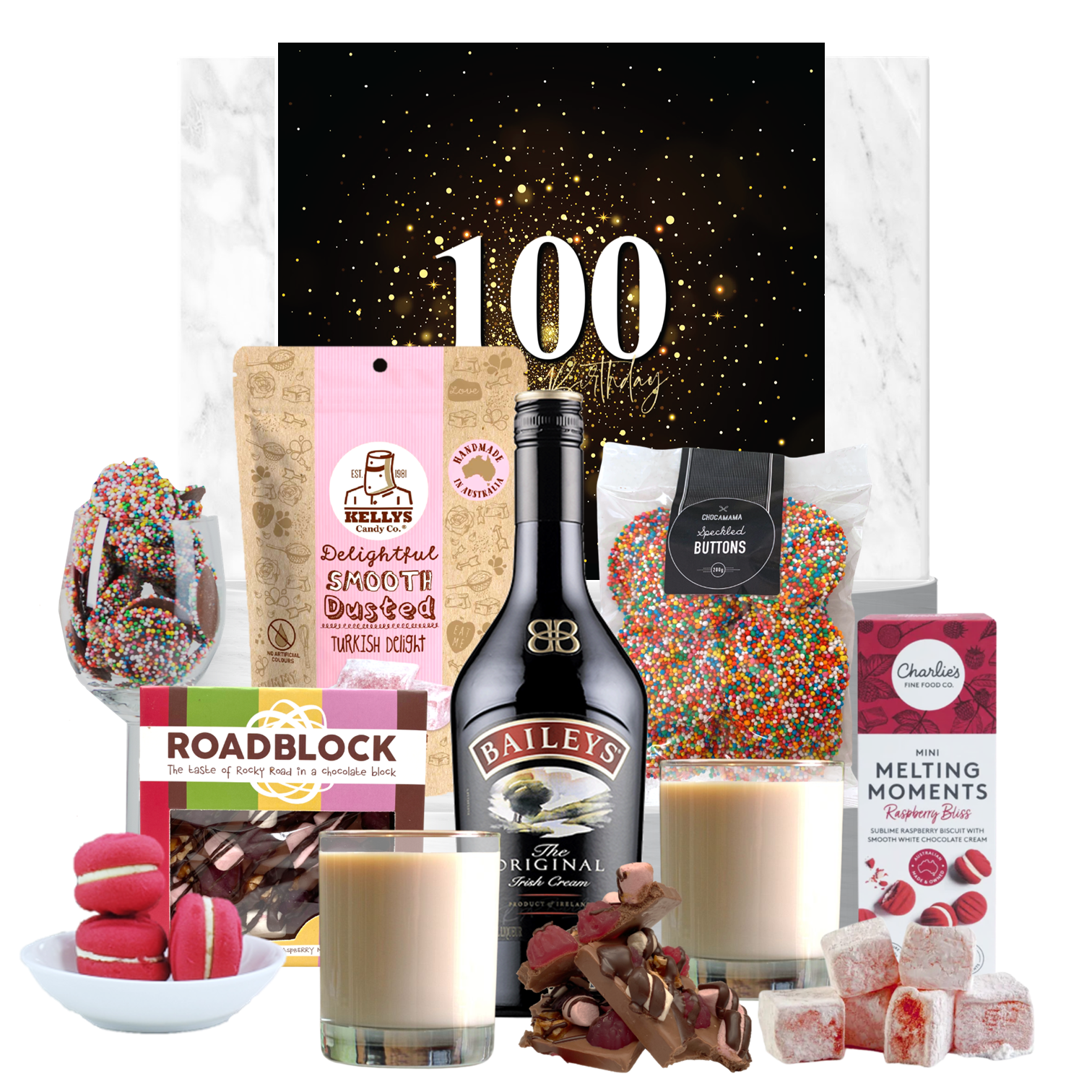 100th Birthdays & Baileys Daydream Hamper - Tastebuds