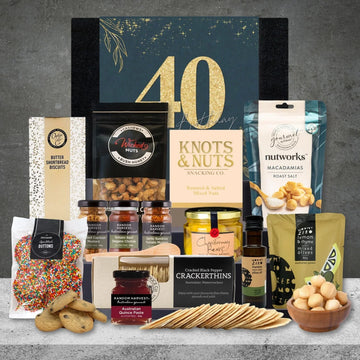 Happy 40th Australian Gourmet Foodie Hamper - Tastebuds