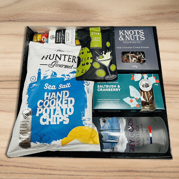 Grey Goose & Snacks Hamper - Tastebuds