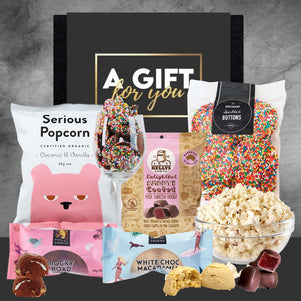 Pink Popcorn Goodie Box
