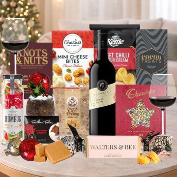 Christmas Red Wine & Pudding Hamper