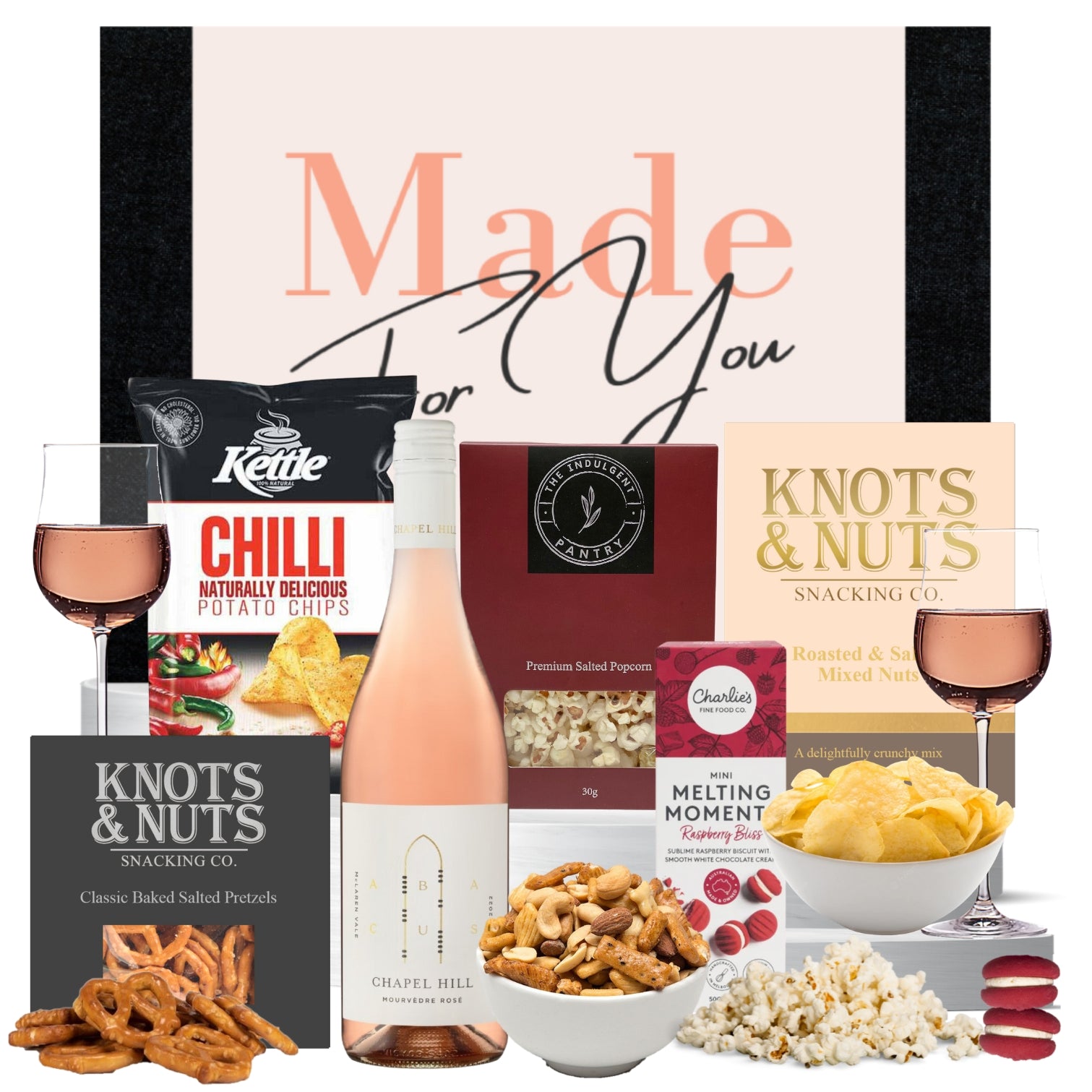 Rose & Savoury Snack Hamper - Tastebuds