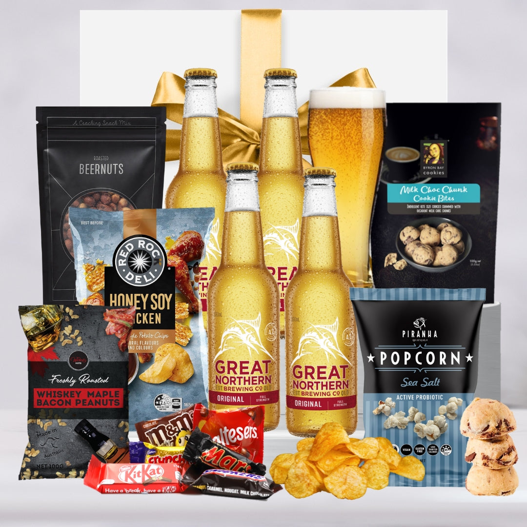 Australian Beer & Snacks Hamper For Dad - Tastebuds