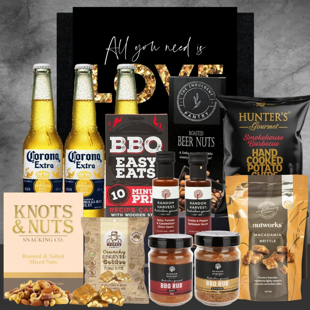 The Australian BBQ & Beer Valentines Hamper - Tastebuds