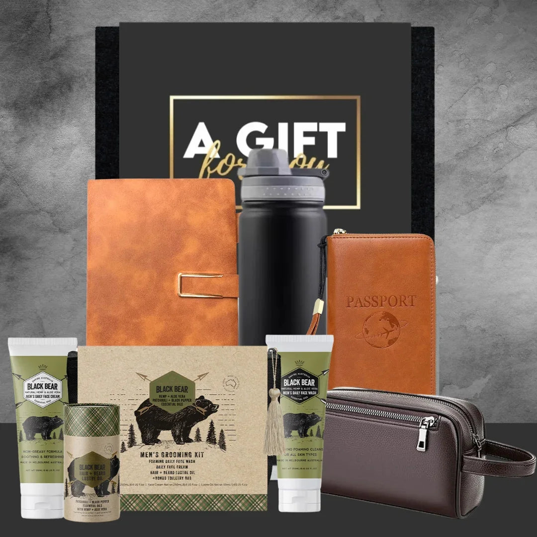 Travel Essentials Hamper For Him - Tastebuds