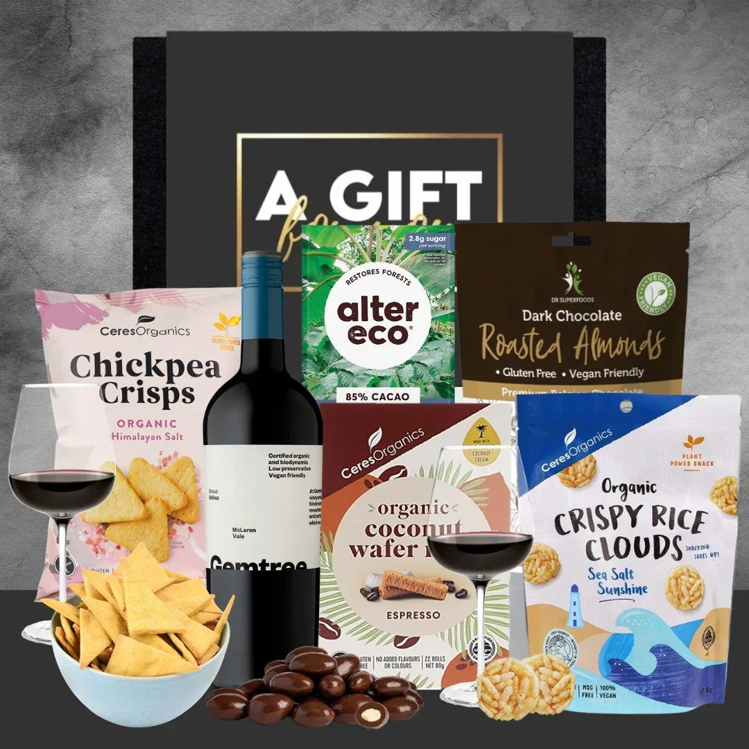 Organic Shiraz Wine Hamper with Gemtree - Tastebuds