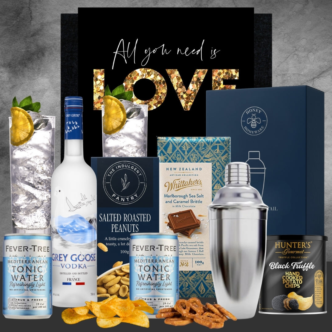 Love Grey Goose Cocktail & Shaker Hamper
