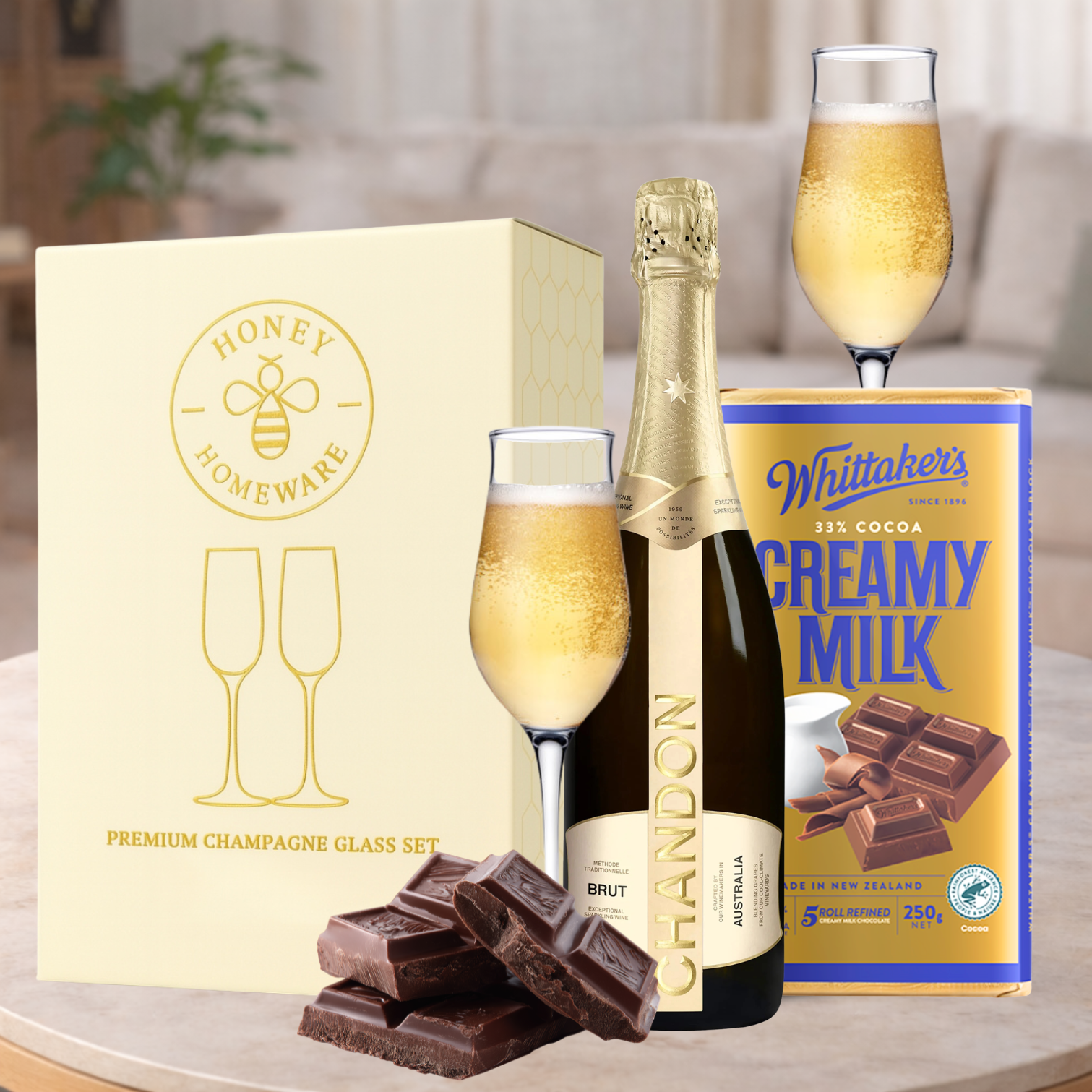 Champagne Gift with Glass Set