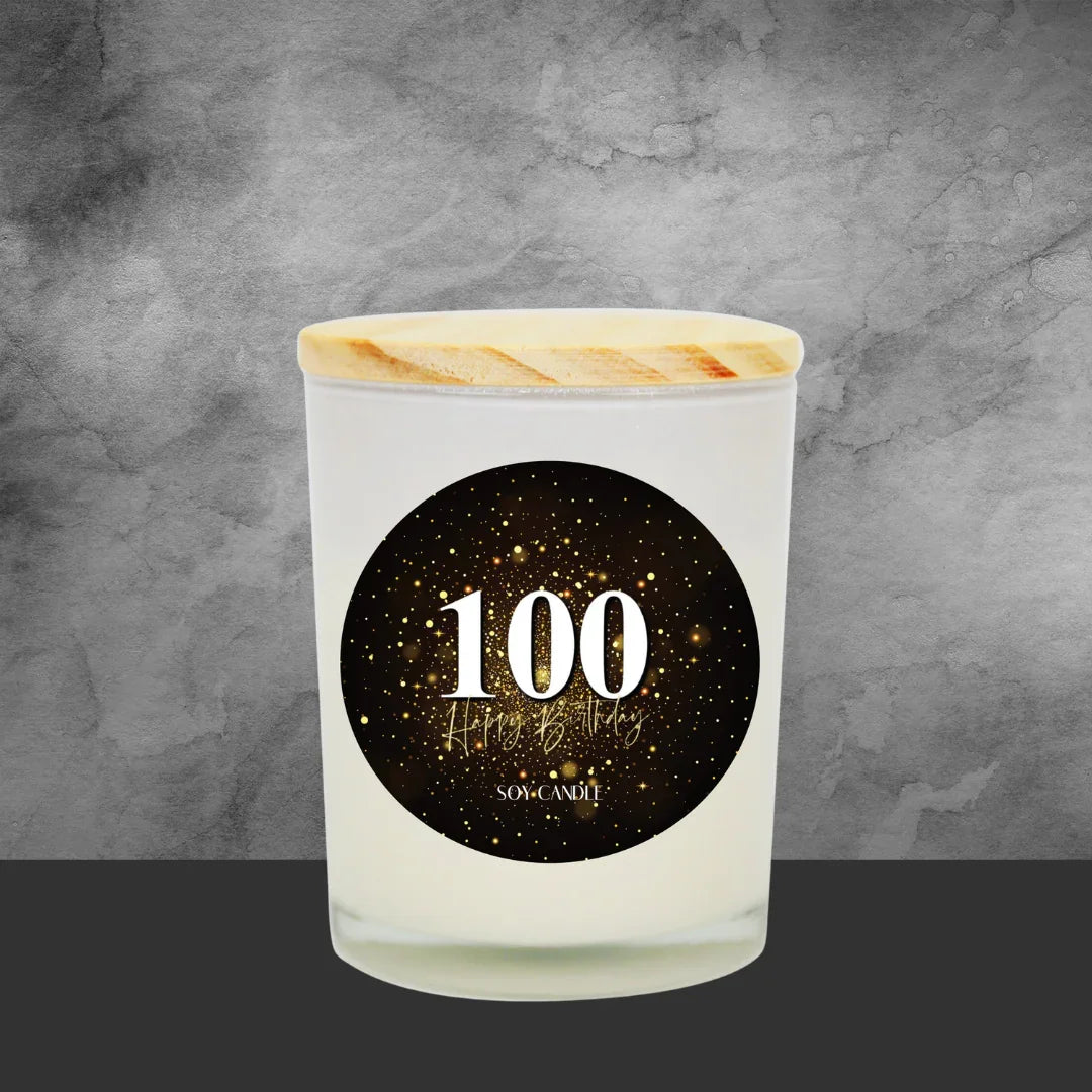 100th Birthday Soy Candle - Tastebuds