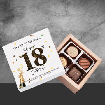 18th Birthday Pure Indulgence Choc Box 40g - Tastebuds