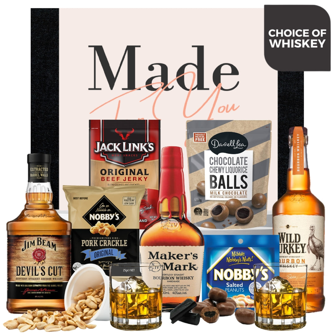 Bourbon Birthday Hamper for Him - Tastebuds