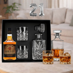21st Birthday Jim Beam Decanter Hamper - Tastebuds