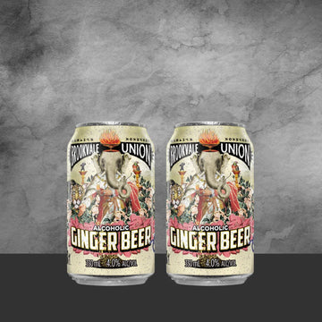 2 Brookvale Union Ginger Beer Can 330ml - Tastebuds