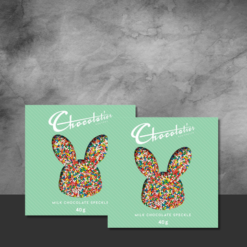 2 Chocolatier Speckled Bunny Gift Pack 40g