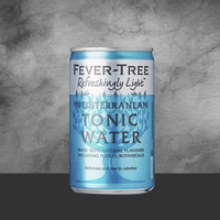 2 Fever Tree Tonic Water Can Mediterranean 150ml
