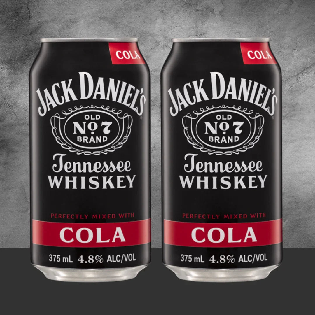 2 Jack Daniels Tennessee whiskey & cola 375ml - Tastebuds