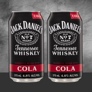 2 Jack Daniels Tennessee whiskey & cola 375ml - Tastebuds