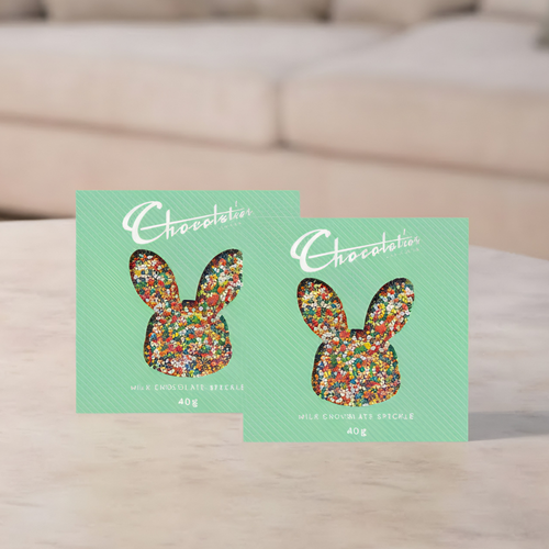 2 Chocolatier Speckled Bunny Gift Pack 40g